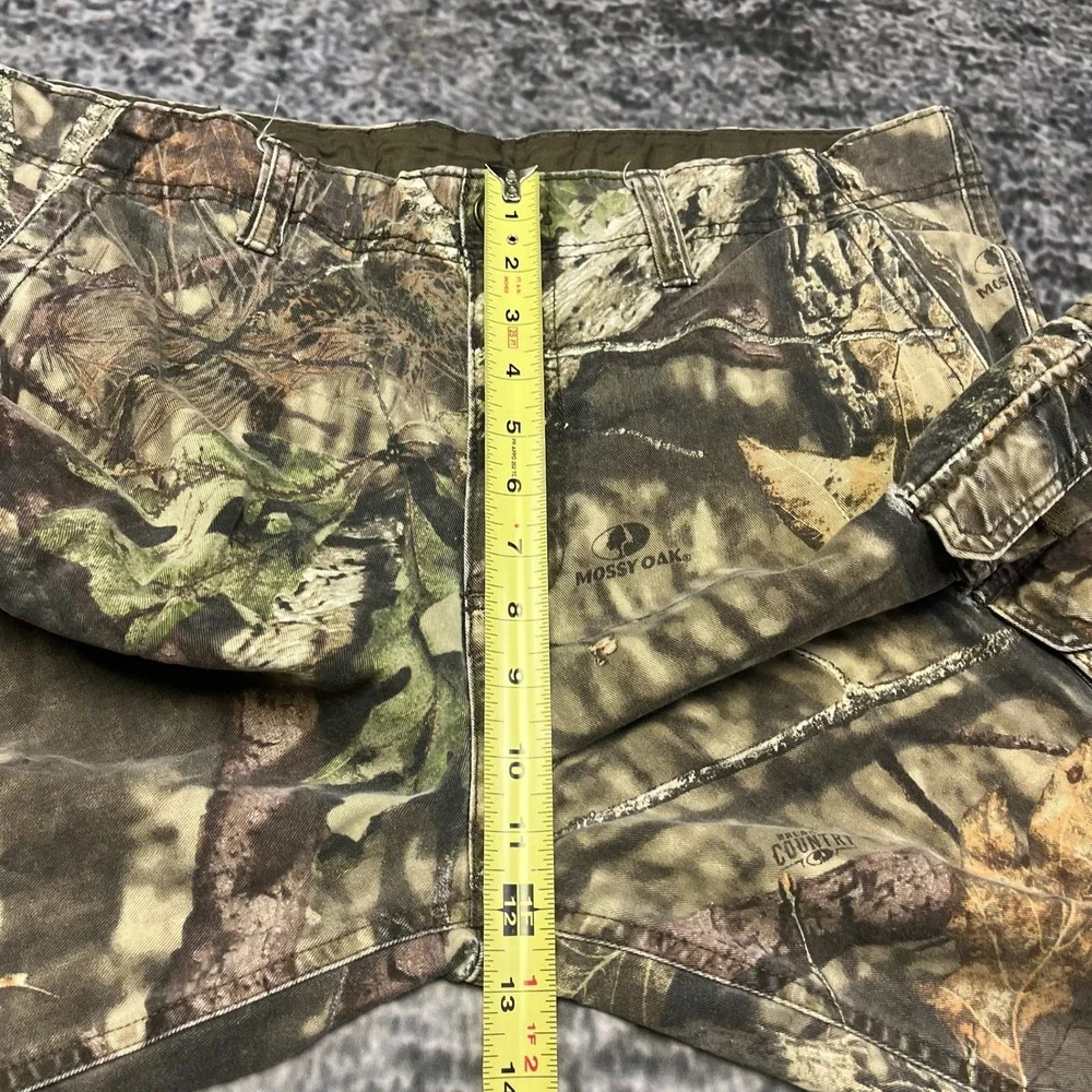 Faded Glory‎ Mossy Oak Camo Cargo Shorts Mens 36 Green Brown Outdoor Skater Y2K